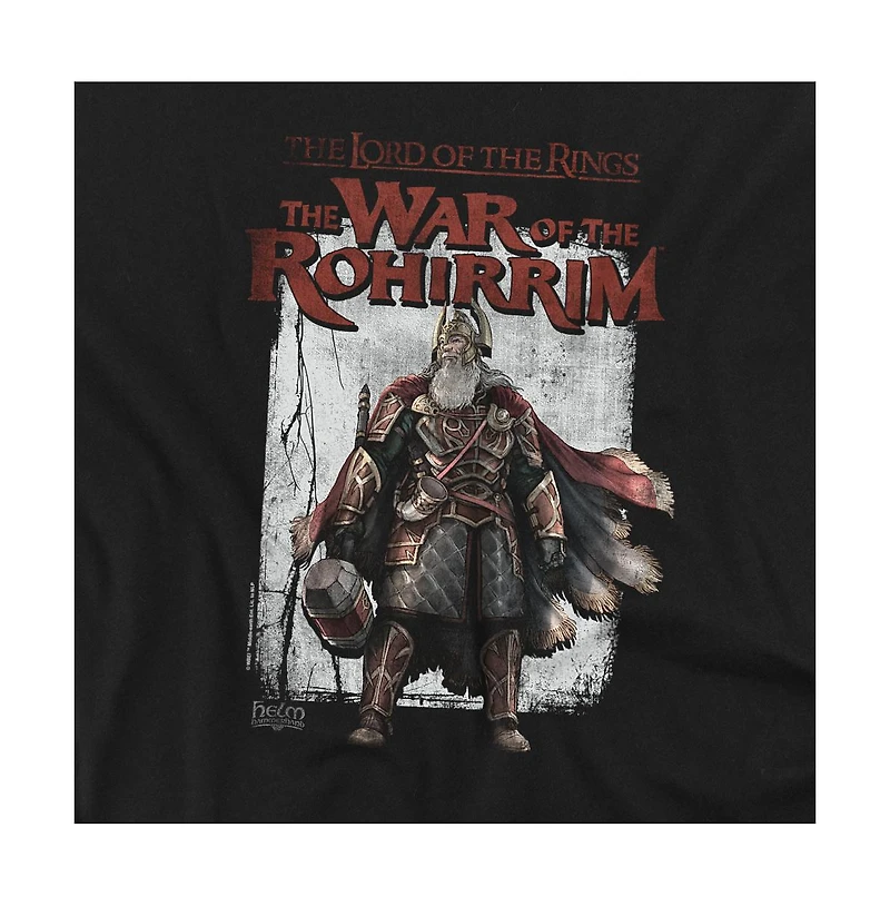 Lord Of The Rings Men's War Rohirrim Helm Hammerhand Band T-Shirt