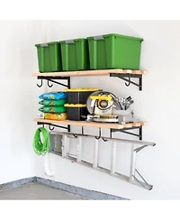 Storeyour Diy Wall Shelf Brackets Heavy Duty Garage Wall Shelves