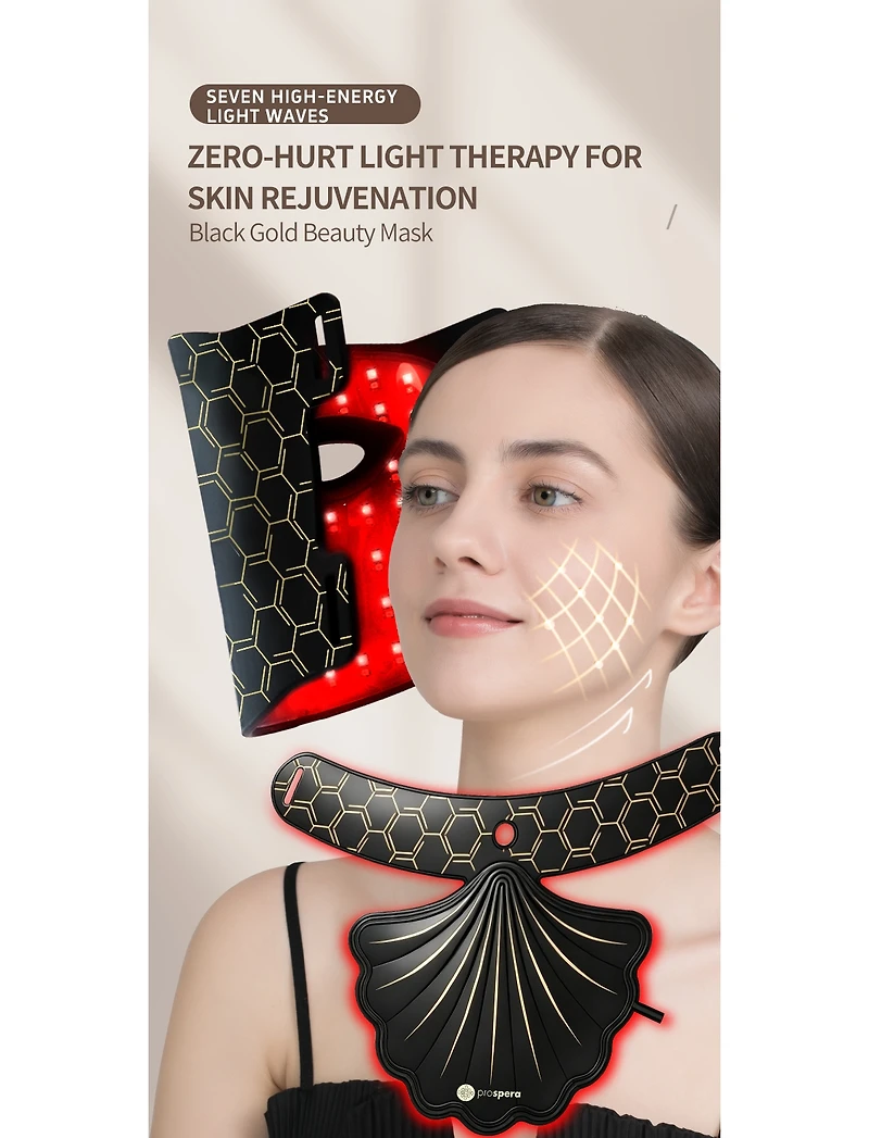 Prospera Panther Ii Led Skin Rejuvenate Face and Neck Mask