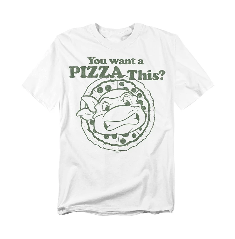 Teenage Mutant Ninja Turtles Men's Tmnt Tmnt You Want A Pizza Me T-Shirt