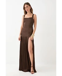 MissPap Women's Premium Pleated Skirt Bridesmaid Dress