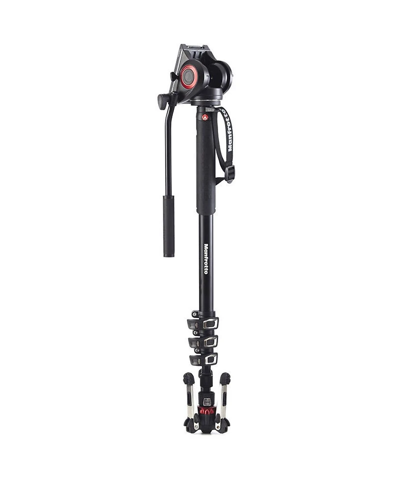 Manfrotto Xpro Monopod+ 4-Section Aluminum Monopod with Fluid Video Head