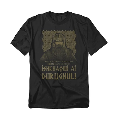 Lord Of The Rings Big & Tall Ishkhaqwi Durugnul T-Shirt
