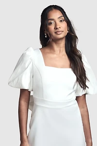 Coast Women's Taffeta Bow Back Mini Dress