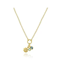 The Lovery Sunflower Charm Necklace 14K Gold-Plated Sterling Silver