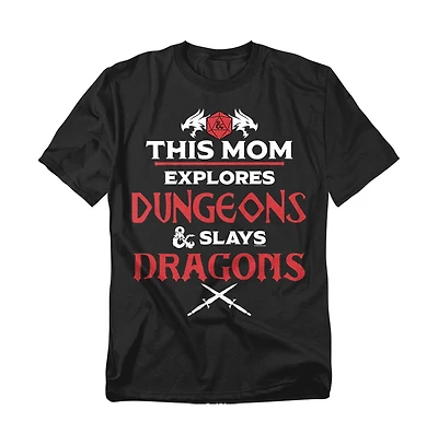 D&D Men's Dungeons Dragons Mother's Day Slay Dragons T-Shirt