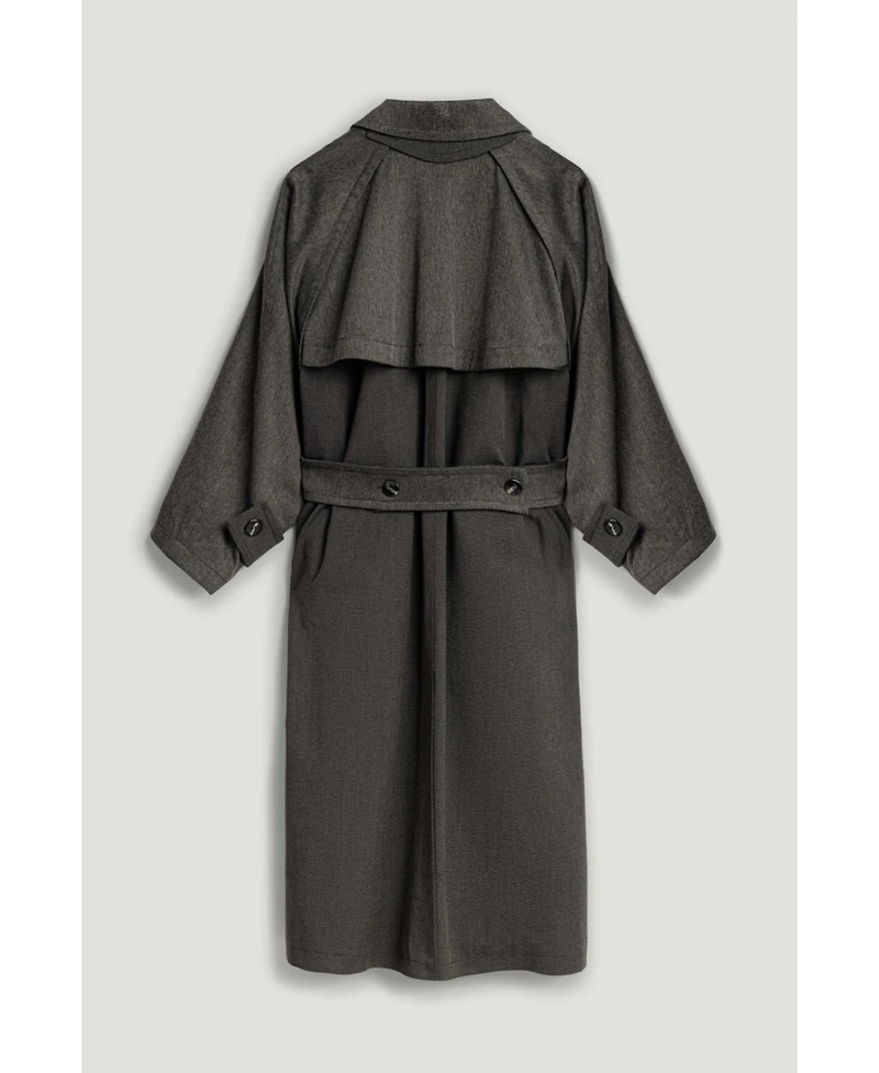 Nocturne Women's Single-Breasted Trench Coat