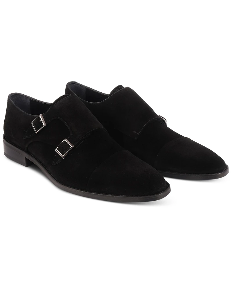 Vellapais Men's Mico Double Monk Slip-On Dress Shoes