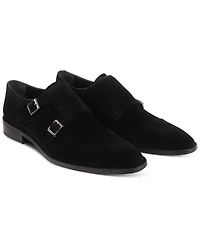 Vellapais Men's Mico Double Monk Slip-On Dress Shoes