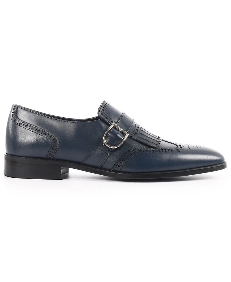 Vellapais Men's Monk Strap Tassel Wingtip Dress Shoes