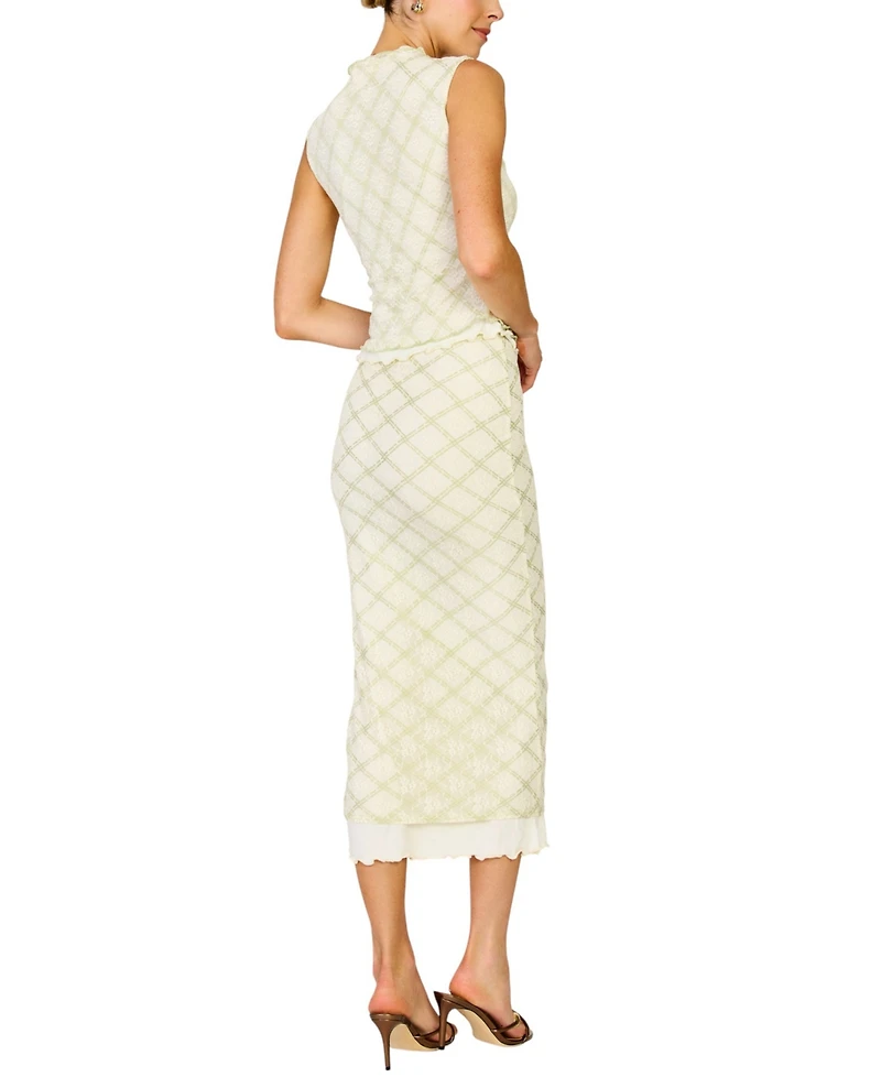 Line & Dot Women's Norelle Mock Neck Sleeveless Top