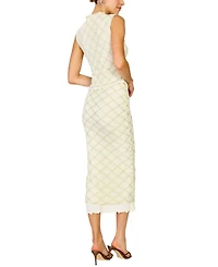 Line & Dot Women's Norelle Mock Neck Sleeveless Top