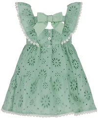 Blueberi Baby Girls' Eyelet Sundress with Hat