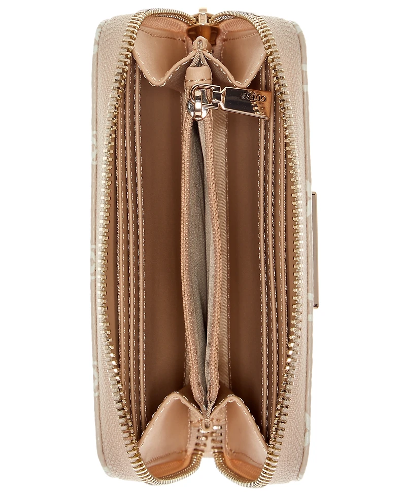 Guess Lucci Boxed Floral Print Medium Zip Around Wallet