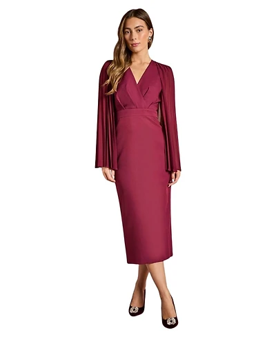 Coast Women's Cape Sleeve Pencil Midi Dress