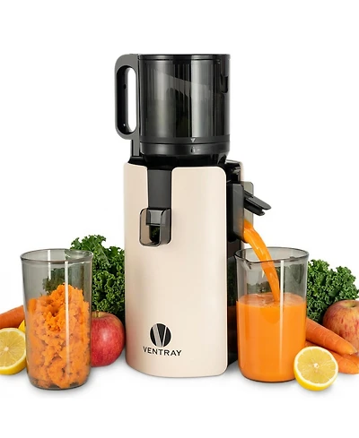Cold Press Juicer, 4.7" Large Feed Chute Masticating Juicer with Extended Extraction Tech for Fruits & Vegetables