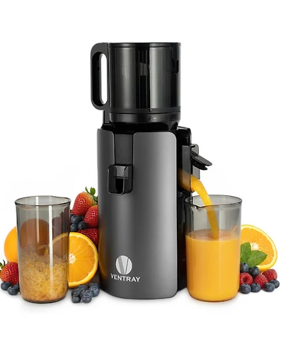Cold Press Juicer, 4.7" Large Feed Chute Masticating Juicer with Extended Extraction Tech for Fruits & Vegetables