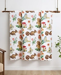 Greenland Home Fashions Willow Reversible Cotton Blend Throw, 50" x 60"