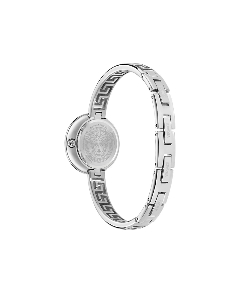 Versace Women's Medusa Eclipse Silver Stainless Steel Bracelet Watch, 28mm