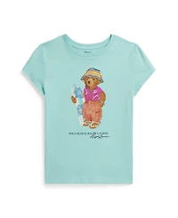 Polo Ralph Lauren Girls' 7-16 Bear Cotton Jersey T-Shirt