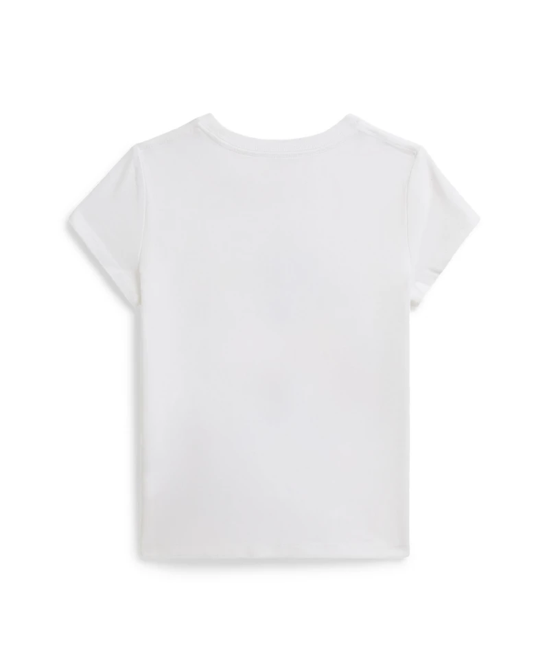 Polo Ralph Lauren Girls' 2T-6X Bear Cotton Jersey T-Shirt