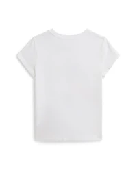 Polo Ralph Lauren Girls' 2T-6X Bear Cotton Jersey T-Shirt