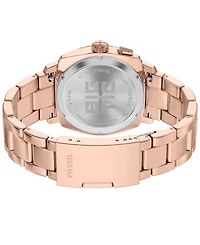 Fossil Men's Machine Big Tic Rose Gold-Tone Stainless Steel Watch, 41mm