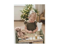 Robotime Dollhouses, Baby Doll Cradle with Storage and Bedding, for Toddler Kids