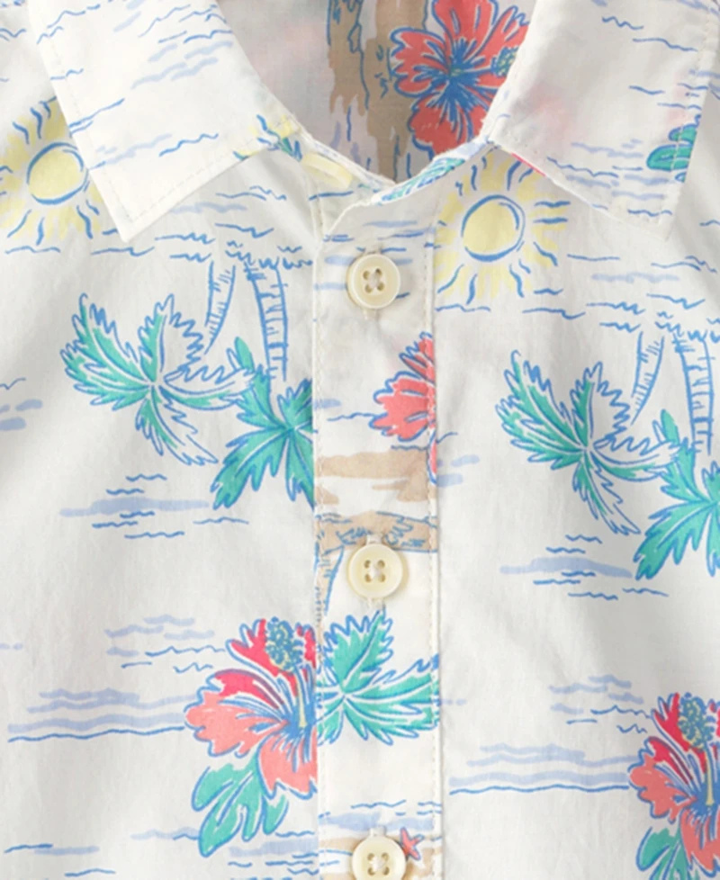 Carter's Baby Boys' Tropical Beach Short-Sleeve Romper