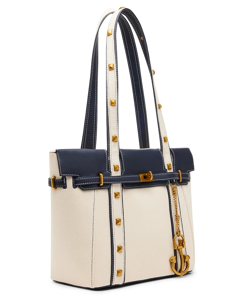 Betsey Johnson Queen of The Green Canvas Large Tote Bag