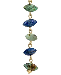 Patricia Nash Gold-Tone Plated 5 Stone Drop Earrings