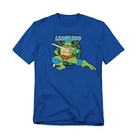 Teenage Mutant Ninja Turtles Men's Tmnt Leonardo Leads T-Shirt