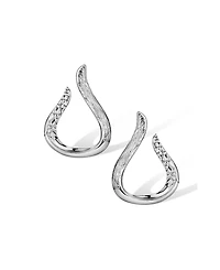 Retro Chic Wave Round Earrings