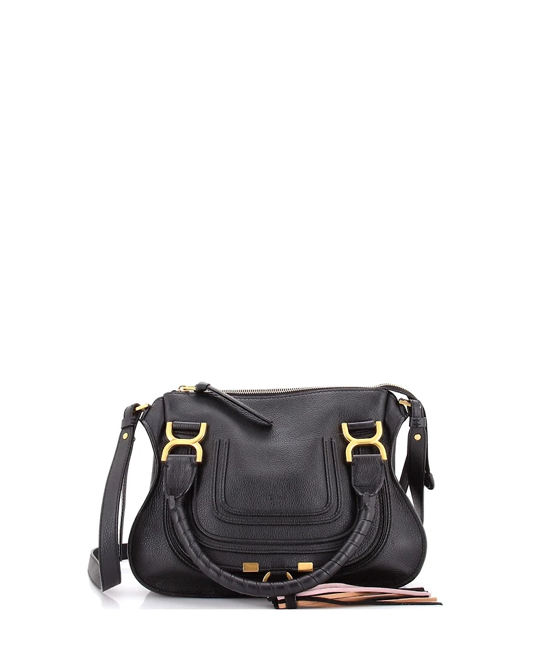 Pre-Owned Chloe Small Marcie Satchel Leather