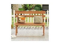 Slickblue Heavy-Duty 800 lb Capacity Acacia Wood Outdoor Garden Bench