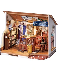 Robotime Diy Miniature Dollhouse Kit Tiny House Diy Kit 1:20 Miniature House Miniature Hobbies for Christmas Decorations Gifts Book Nook Kits