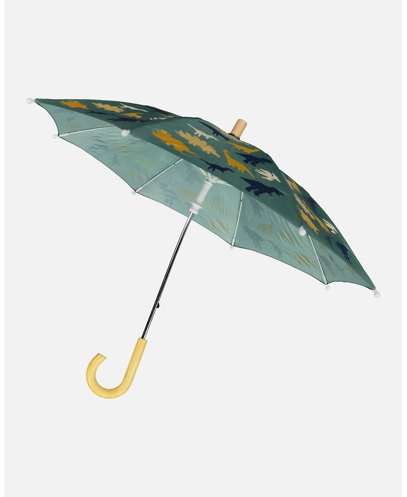 Deux par Deux Girl Umbrella Dinosaur Print - Toddler|Child