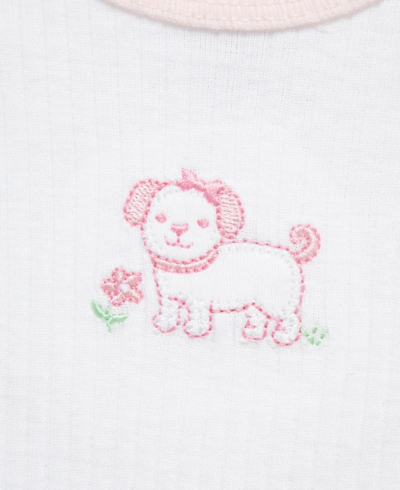 Little Me Baby Girls' Puppies Bodysuit and Pants, 5-Piece Set