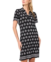 CeCe Women's Short-Sleeve Knit Polo Dress
