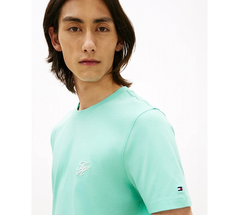 Tommy Hilfiger Men's Script Monogram Crewneck T-Shirt