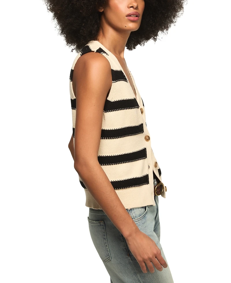 Lucky Brand Women's Sleeveless V-Neck Sweater Vest