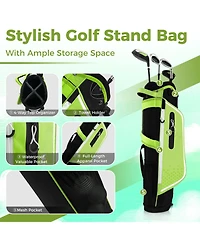 Mecale Junior Complete Golf Club Set with Rain Hood, Right Hand, Ages 8-10