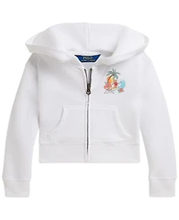Polo Ralph Lauren Girls' 2T-6X Bear Terry Boxy Full-Zip Hoodie