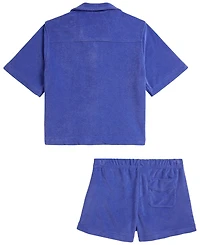 Polo Ralph Lauren Girls' 7-16 Terry Shirt & Short, 2-Piece Set