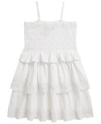 Polo Ralph Lauren Girls' 2T-6X Smocked Cotton Jersey Dress