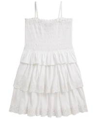 Polo Ralph Lauren Girls' 7-16 Smocked Cotton Jersey Dress