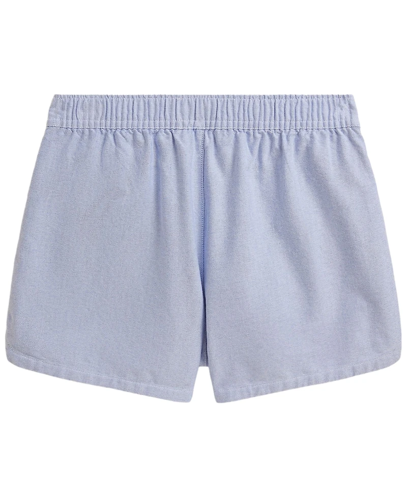 Polo Ralph Lauren Girls' 7-16 Cotton Oxford Pull-On Short