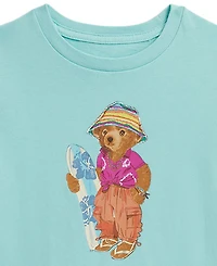 Polo Ralph Lauren Girls' 2T-6X Bear Cotton Jersey T-Shirt