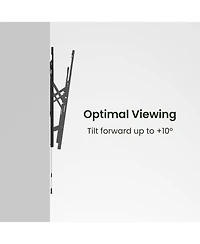 Kanto PT405 Solid Steel Ultra Slim Tilting Tv Mount