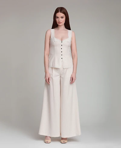 Avec Les Filles Women's V-Neck Top